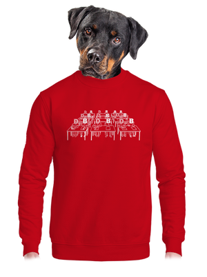 Cimrman: Debil, blbeček unisex mikina bez kapucne Red