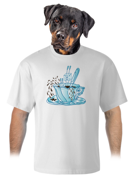 Cukroholik unisex tričko oversized White