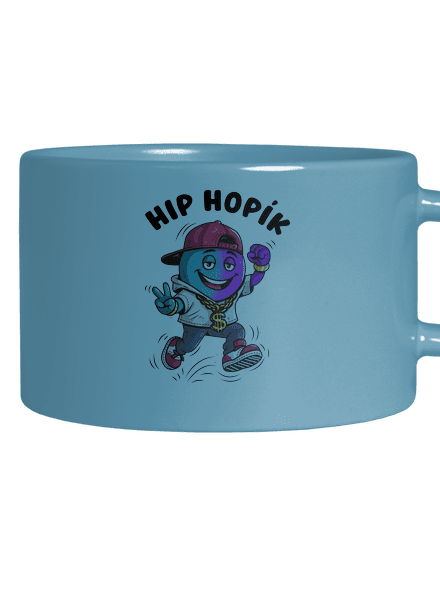 Hip Hopík hrnček makronka Blue Macaron