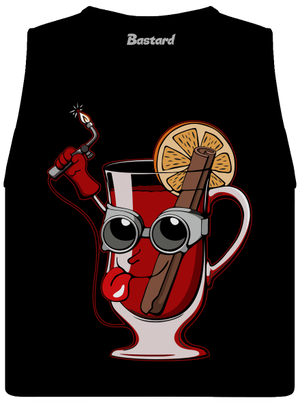 Zvarák dámske tielko voľné Black