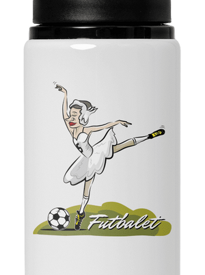 Futbalet flaša na vodu White