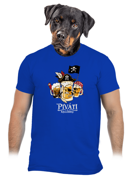 Piváti z Karibiku pánske tričko Royal Blue