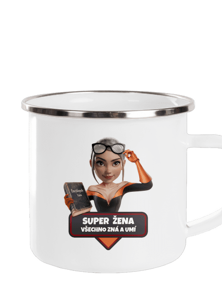Super mama plecháčik White
