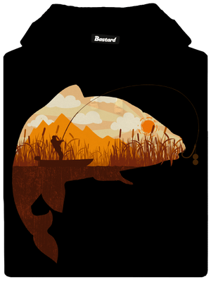 Kapitálny úlovok pánska mikina klokanka Black