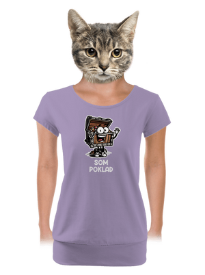 Som poklad dámske tričko s lemom Lavender
