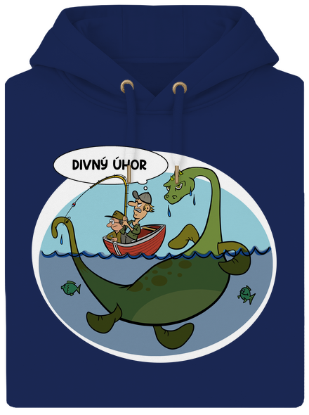 Divný úhor unisex mikina premium Navy