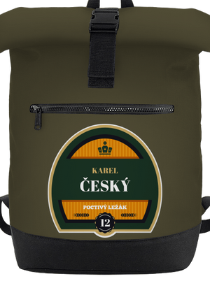 Pivná etiketa batoh Military Green