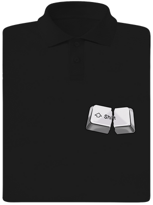 Shift pánska polokošeľa Black