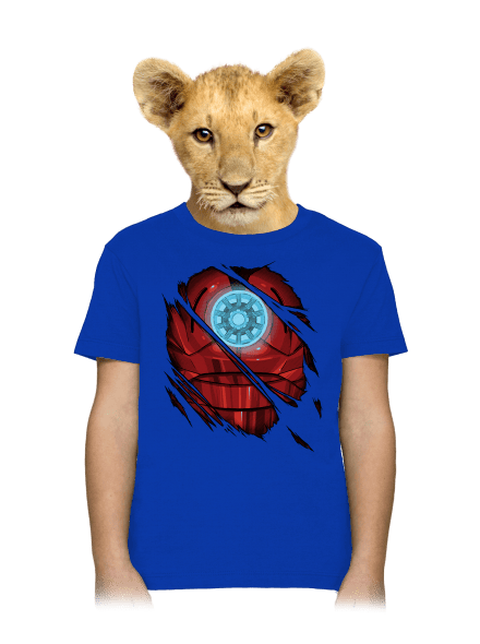 Ironman detské tričko Royal Blue