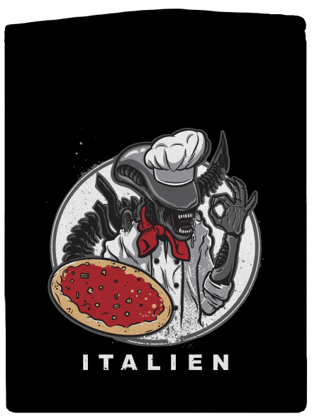Italien dámska mikina na zips Black