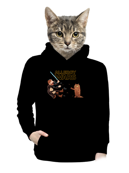 Allergy Wars dámska mikina klokanka Black