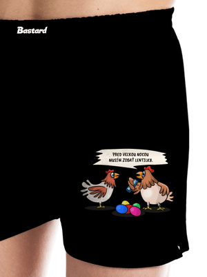 Sliepka pred Veľkou nocou pánske trenky Black