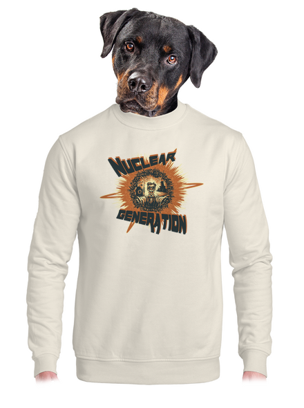 Nuclear generation 2 unisex mikina bez kapucne Off White