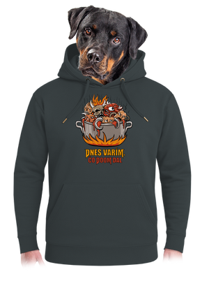 Čo Doom dal unisex mikina premium Charcoal