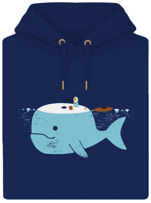 Rybárčenie unisex mikina premium Navy