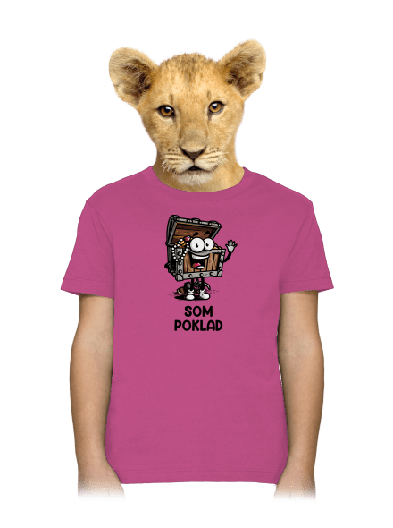 Som poklad detské tričko Fuchsia