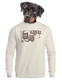 unisex mikina bez kapucne