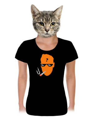 Thug life dámske tričko Black