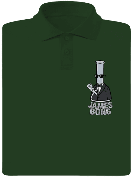 James Bong pánska polokošeľa Bottle Green Mal