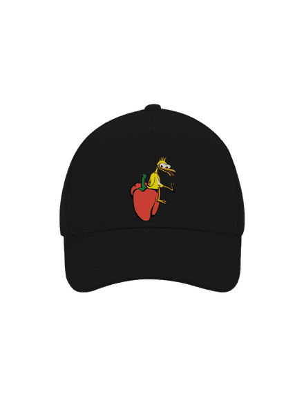 Kura na paprike šiltovka baseballka Black