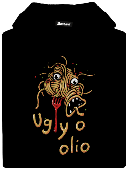 Ugly o olio pánska mikina klokanka Black