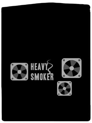 Heavy smoker pánska mikina na zips Black