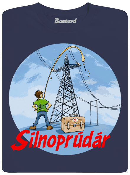 Silnoprúdár pánske tričko Navy Blue