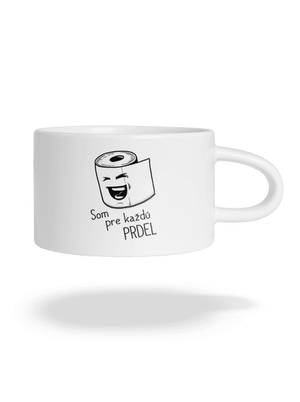 Prdel hrnček makronka White