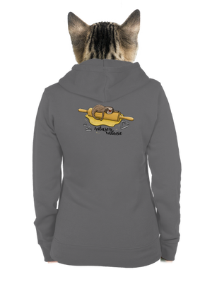 Milujem váľanie dámska mikina na zips Steel Gray