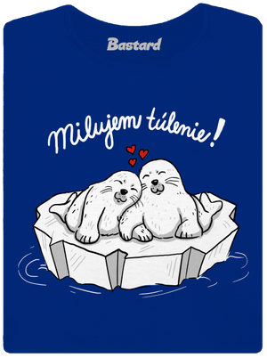 Milujem túlenie dámske tričko Royal Blue Mal