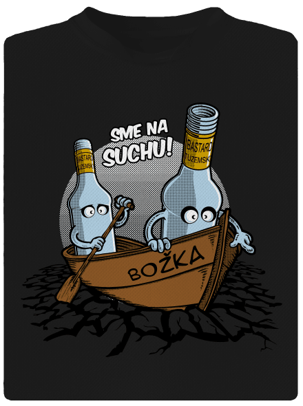 Na suchu detské športové tričko Black