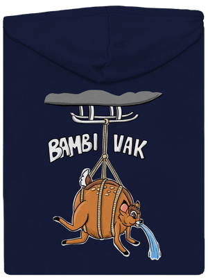 Bambi vak pánska mikina na zips Navy