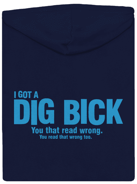 Dig bick pánska mikina na zips Navy