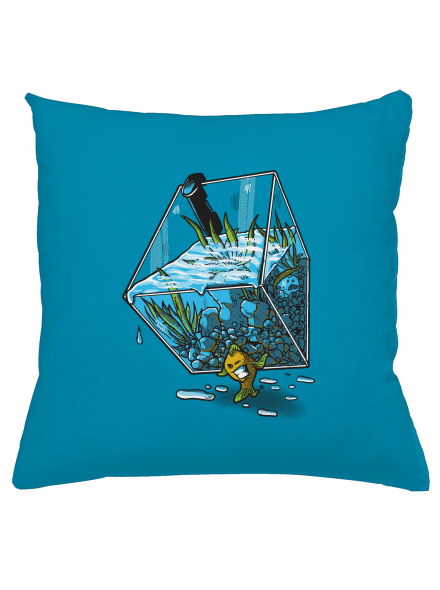 Migrujúca rybka vankúš Blue Turquoise