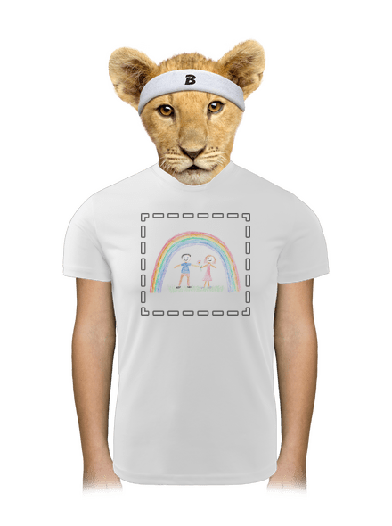 Detské kresby - Nahraj vlastnú detské športové tričko White