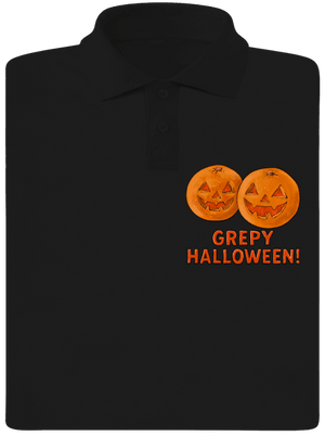 Grepy Halloween pánska polokošeľa Black