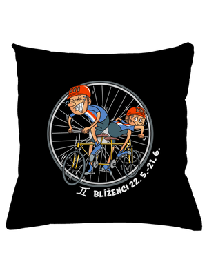 Cyklistický horoskop: Blíženci vankúš Black