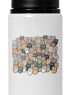 Nájdi čerta flaša na vodu White