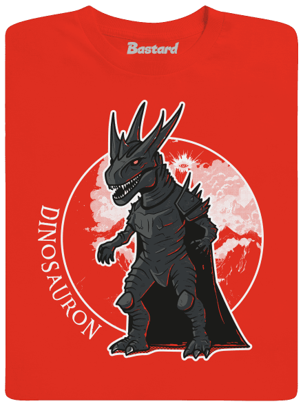 Dinosauron pánske tričko Fiery Red