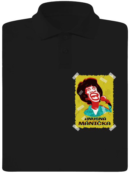 Mánička pánska polokošeľa Black