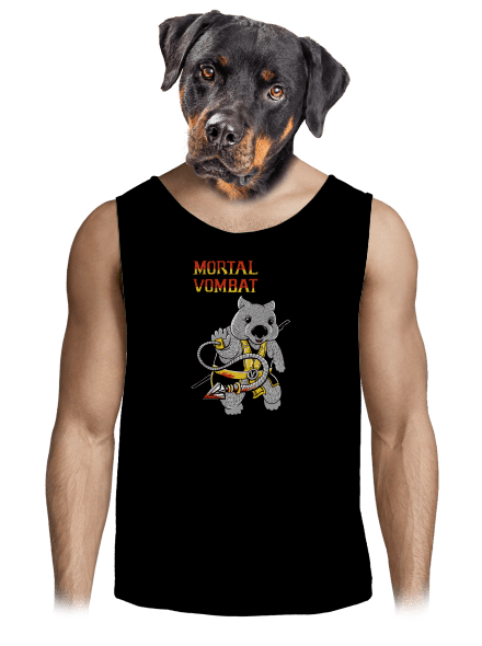 Mortal Vombat pánske tielko Black