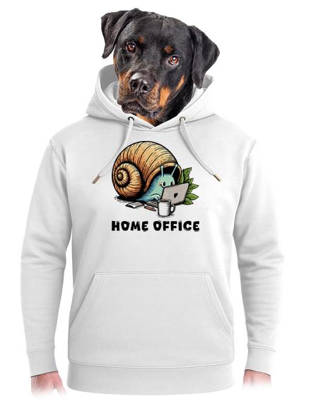 Slimákov home office unisex mikina premium Snowwhite
