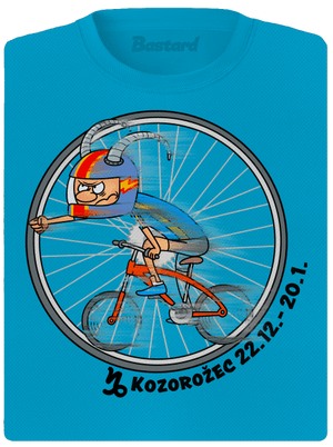 Cyklistický horoskop: Kozorožec dámske športové tričko Blue Atol