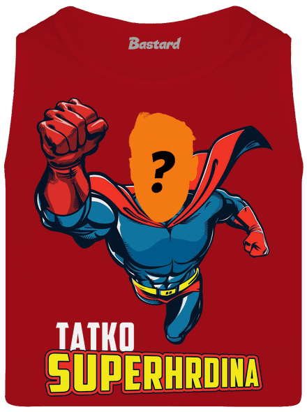 Tatko superhrdina pánske tielko Red