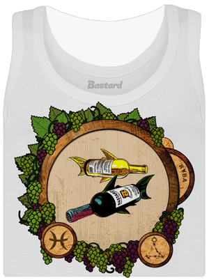 Vínny horoskop: Ryba dámske tielko klasické White