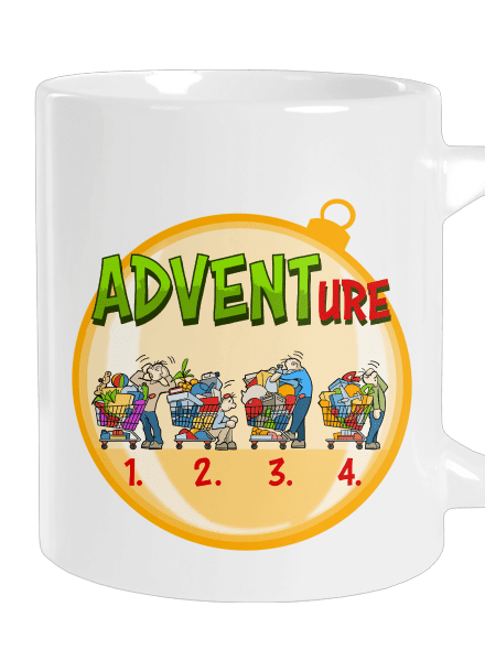 Adventure veľký hrnček White