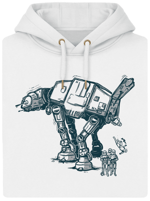 AT-AT unisex mikina premium Snowwhite