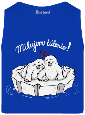 Milujem túlenie pánske tielko Royal Blue