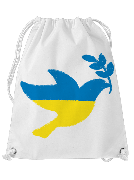 Ukrajina - Holubica obrys vak White