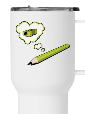 Ceruzka a Strúhatko termohrnček White